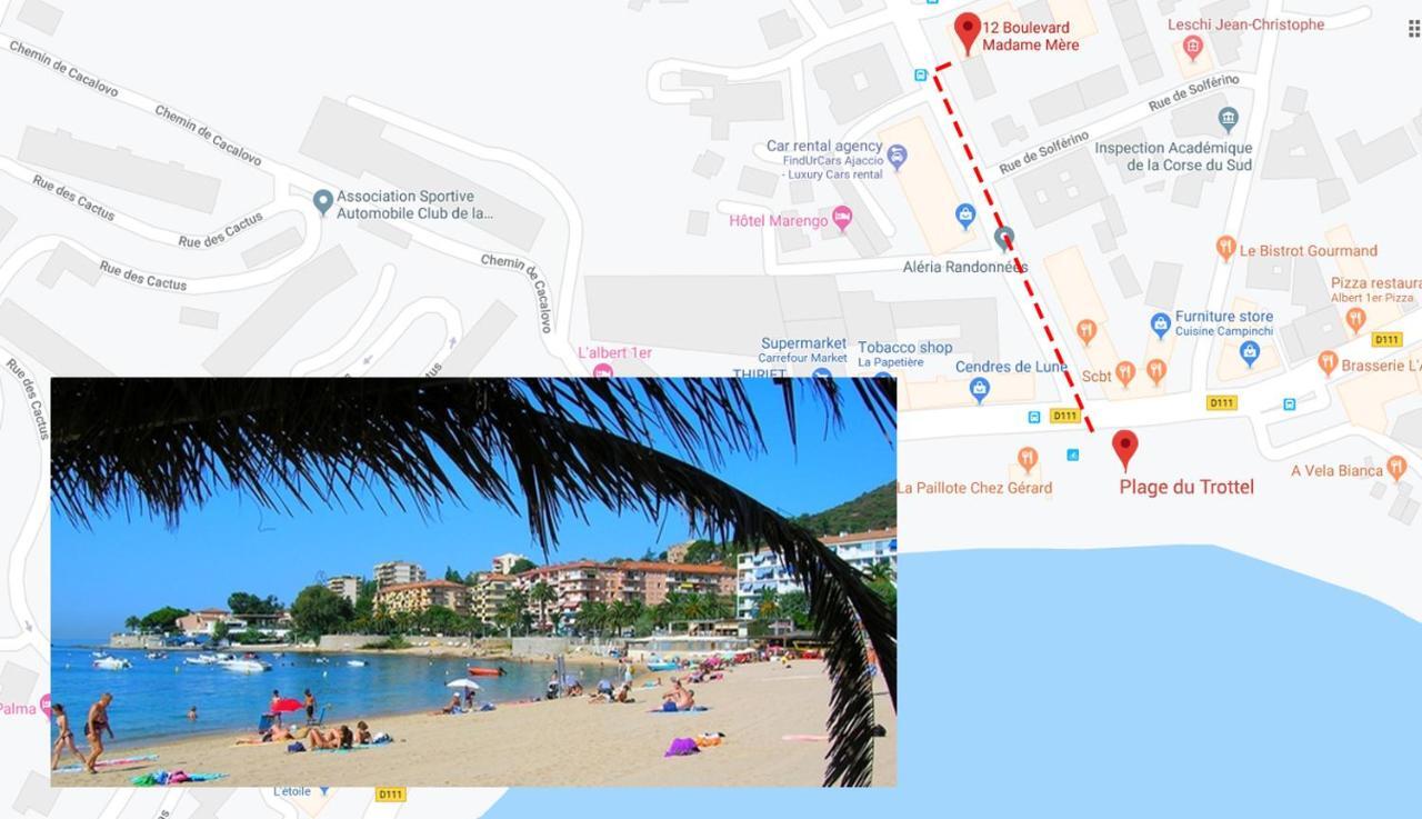 **** Mer Sea 1 A 8 Personnes 80M2 A 120M De La Mer **** Аячо Екстериор снимка